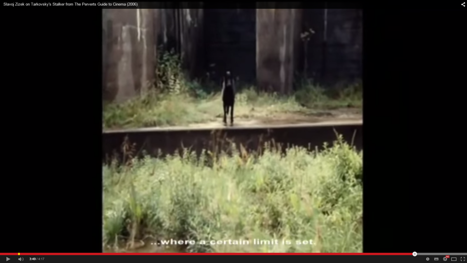 Zizek about Stalker Tarkovsky limit