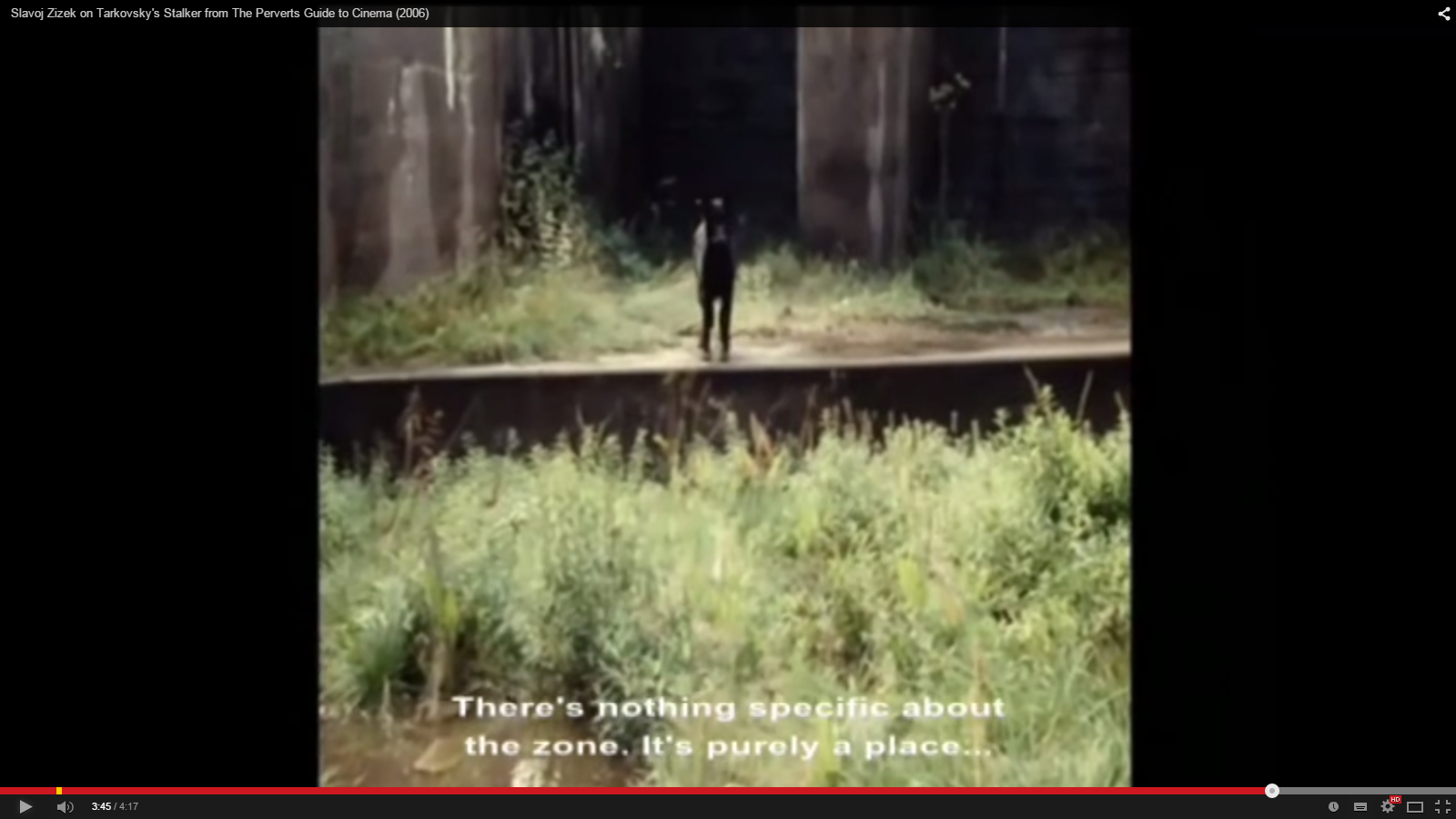 Zizek about Stalker Tarkovsky the zone